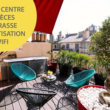Duplex Avec Terrasse - Hyper-Centre De Toulon Apartment Luaran gambar