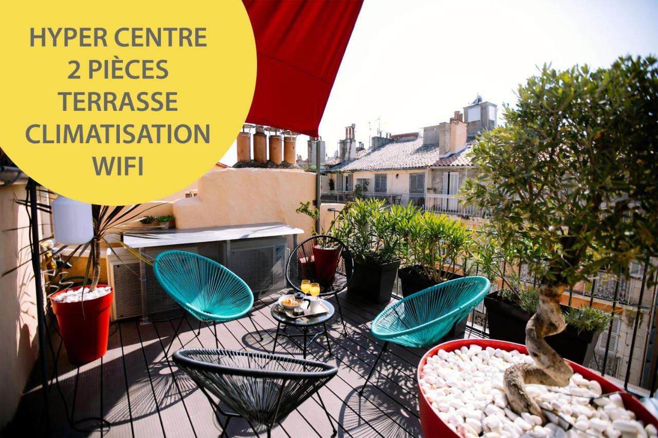 Duplex Avec Terrasse - Hyper-Centre De Toulon Apartment Luaran gambar